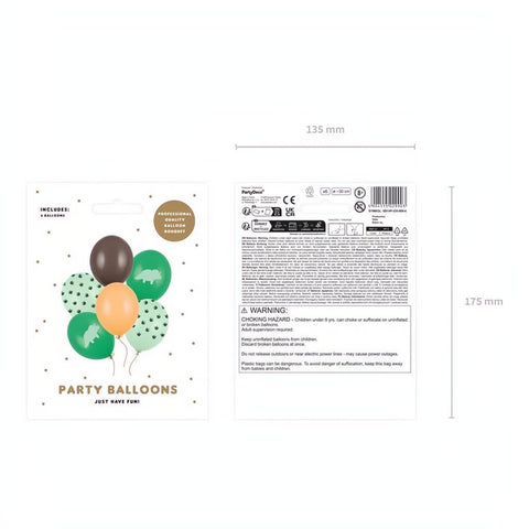 Luftballons 30 cm, Dinosaurier PartyDeco 2