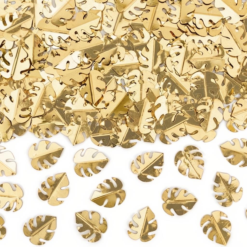 Metallisiertes Konfetti Blätter, gold, 15g PartyDeco 1