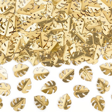 Metallisiertes Konfetti Blätter, gold, 15g PartyDeco 1