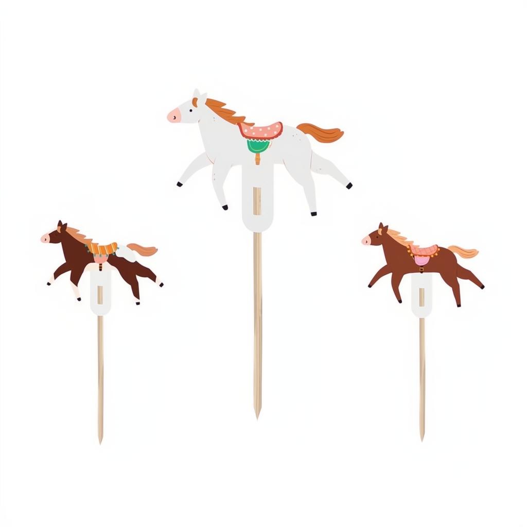 Muffin-Dekorationen - Pferde, 13 cm PartyDeco 1