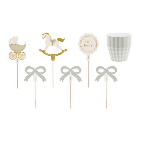 Muffin-Set Oh Baby PartyDeco 1