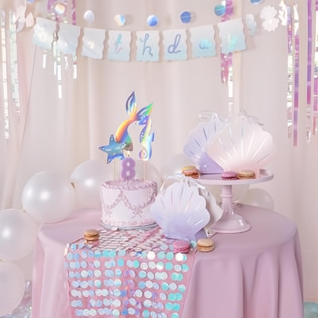 Pailletten-Tischläufer, irisierend, 0,3x2,13m PartyDeco 2