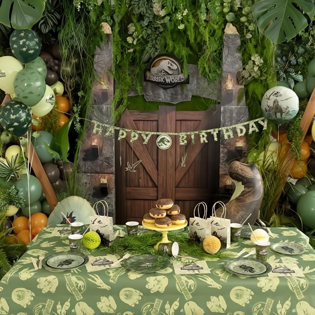 Papier-Tischdecke Jurassic World, 180x120 cm PartyDeco 2