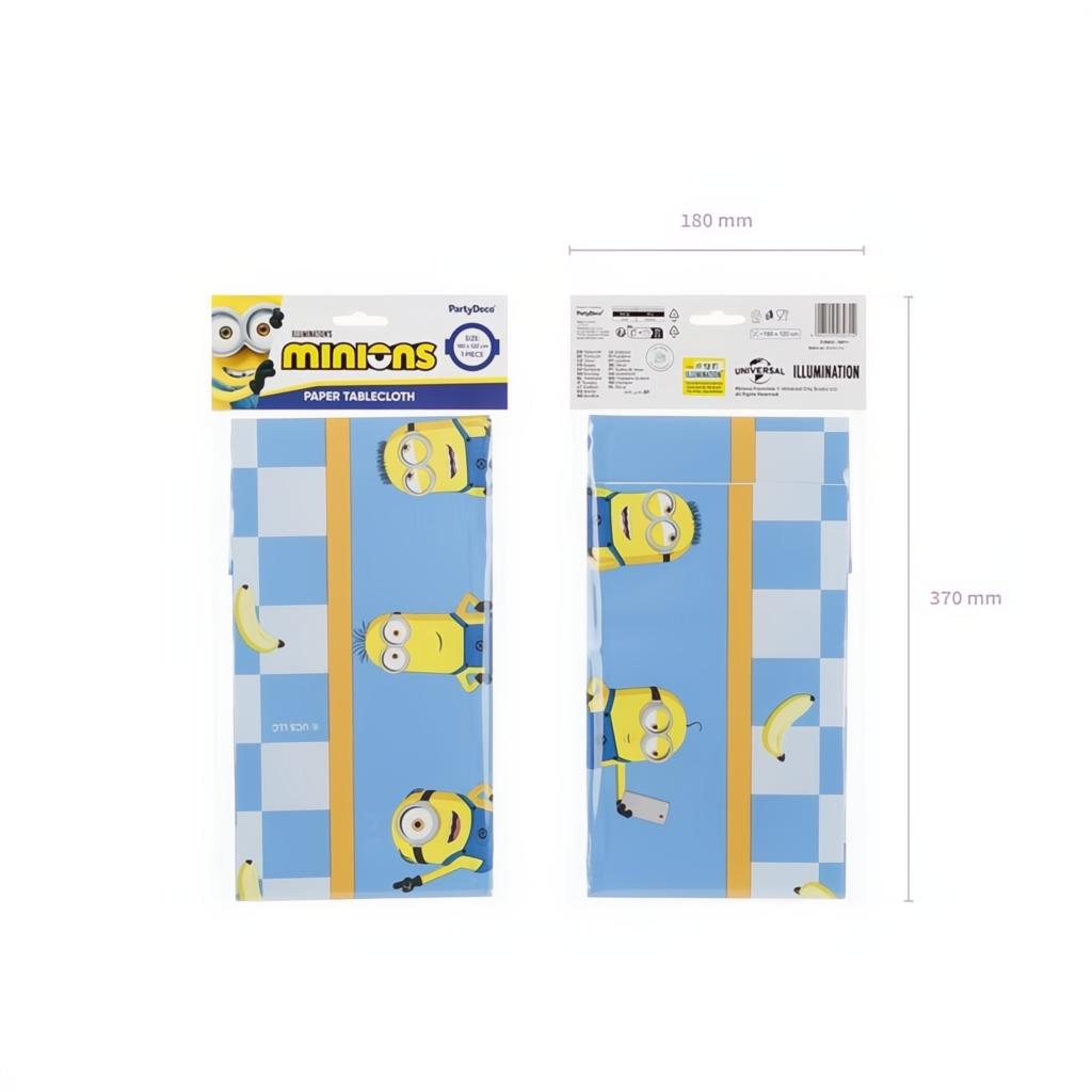 Papier-Tischdecke Minions, 180x120 cm PartyDeco 4
