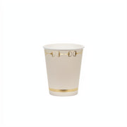 Papierbecher Steigbügel, beige, 220 ml PartyDeco 1