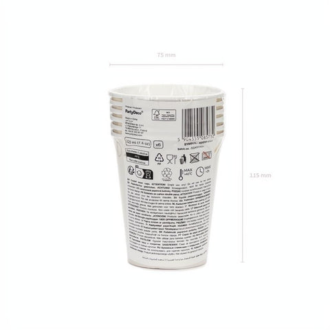 Papierbecher Steigbügel, beige, 220 ml PartyDeco 6