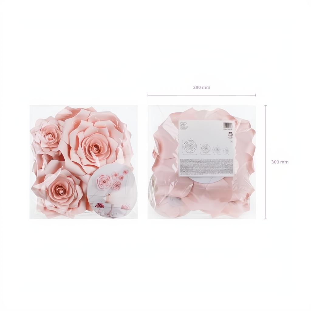 Papierblumen, rosa PartyDeco 4
