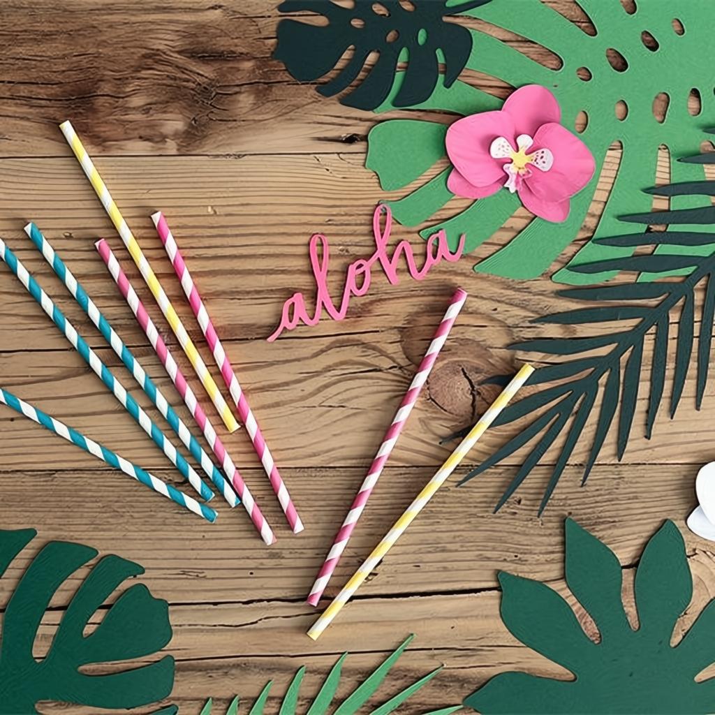 Papierdekoration Aloha - Tropische Blätter PartyDeco 4