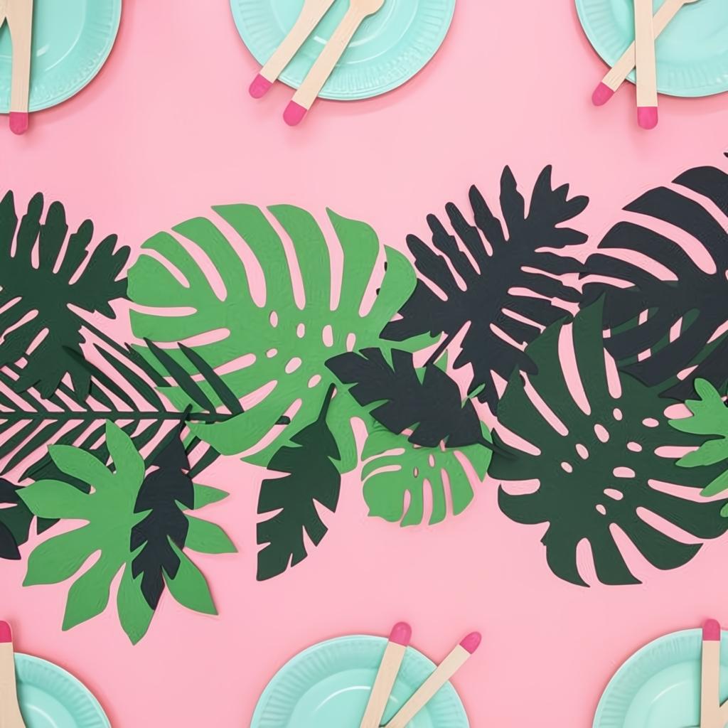 Papierdekoration Aloha - Tropische Blätter PartyDeco 6