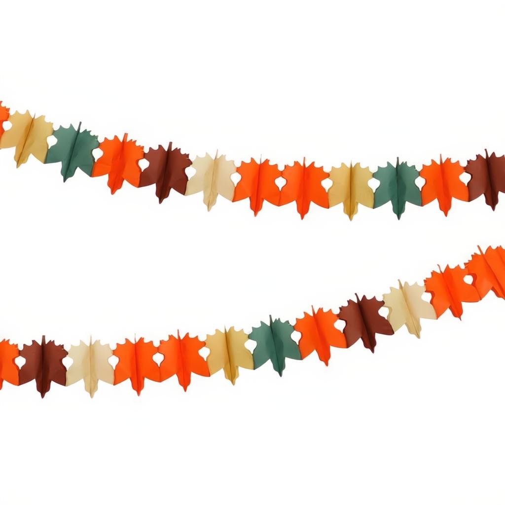 Papiergirlande Blätter, 3m PartyDeco 1