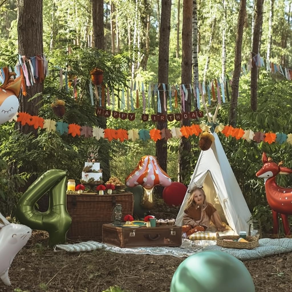 Papiergirlande Blätter, 3m PartyDeco 3