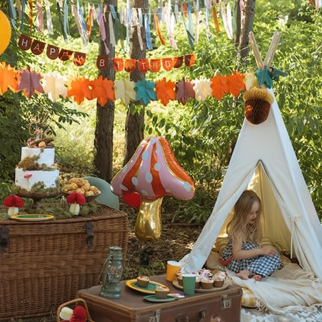 Papiergirlande Blätter, 3m PartyDeco 4