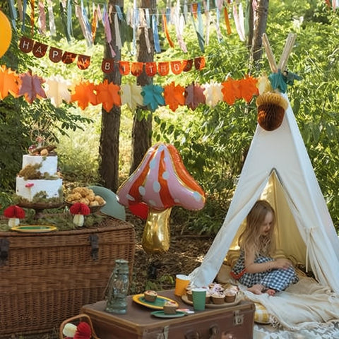 Papiergirlande Blätter, 3m PartyDeco 4