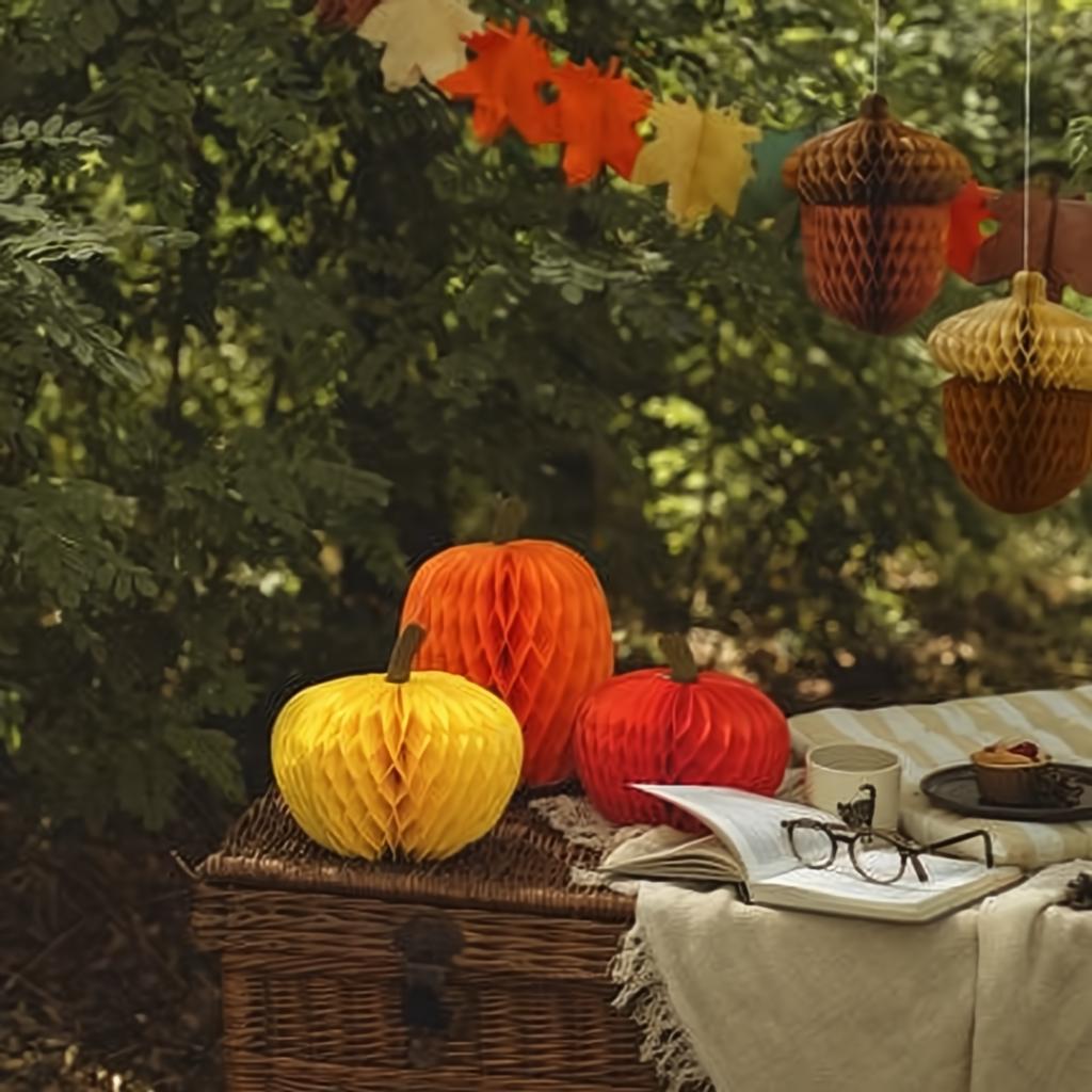 Papiergirlande Blätter, 3m PartyDeco 6