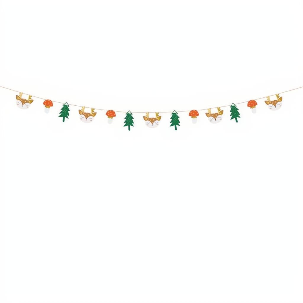 Papiergirlande Wald, 1,7m PartyDeco 1