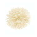 Papierpompons, creme, 25cm PartyDeco 1