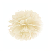 Papierpompons, creme, 25cm PartyDeco 1