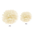 Papierpompons, creme, 25cm PartyDeco 2
