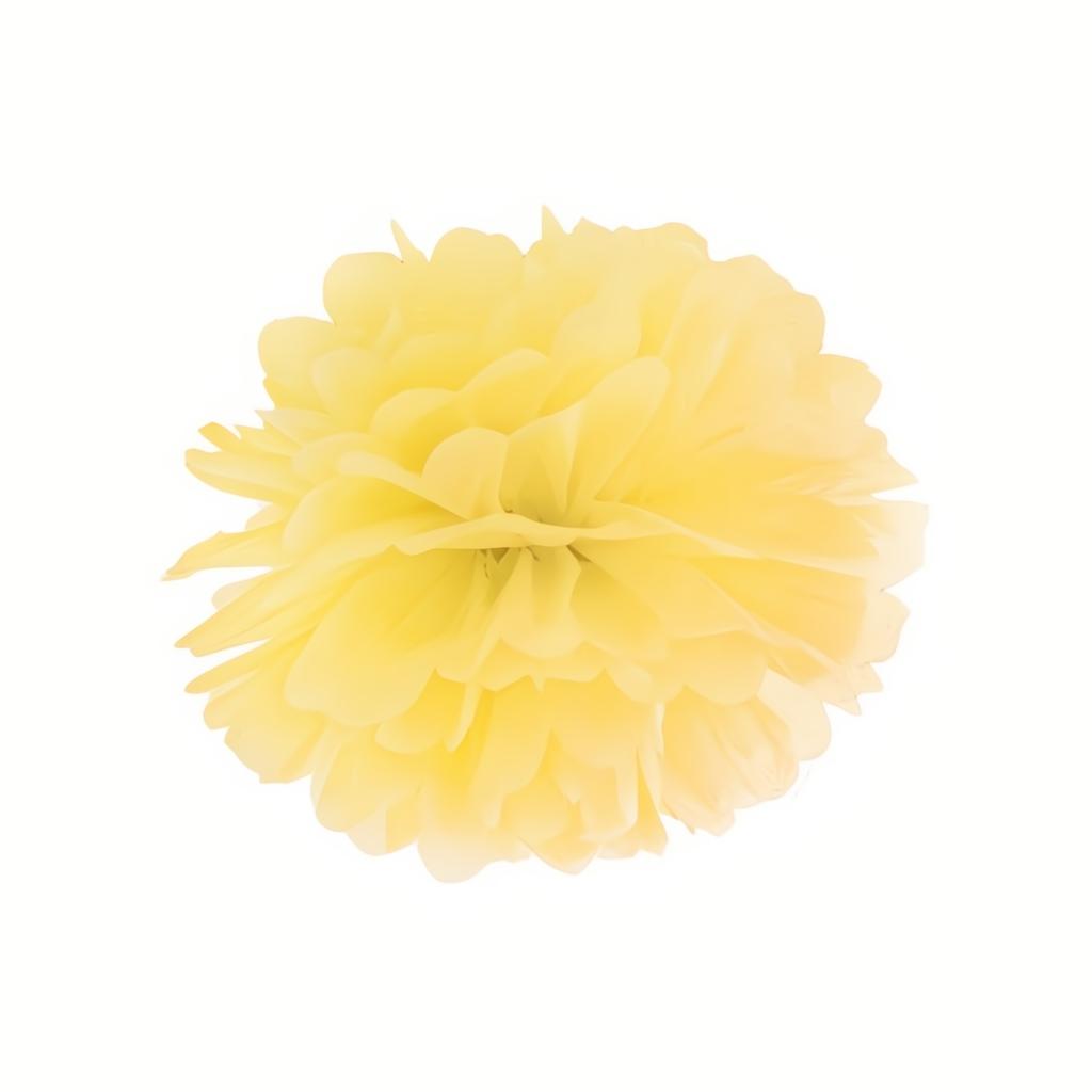 Papierpompons, gelb, 25cm PartyDeco 1