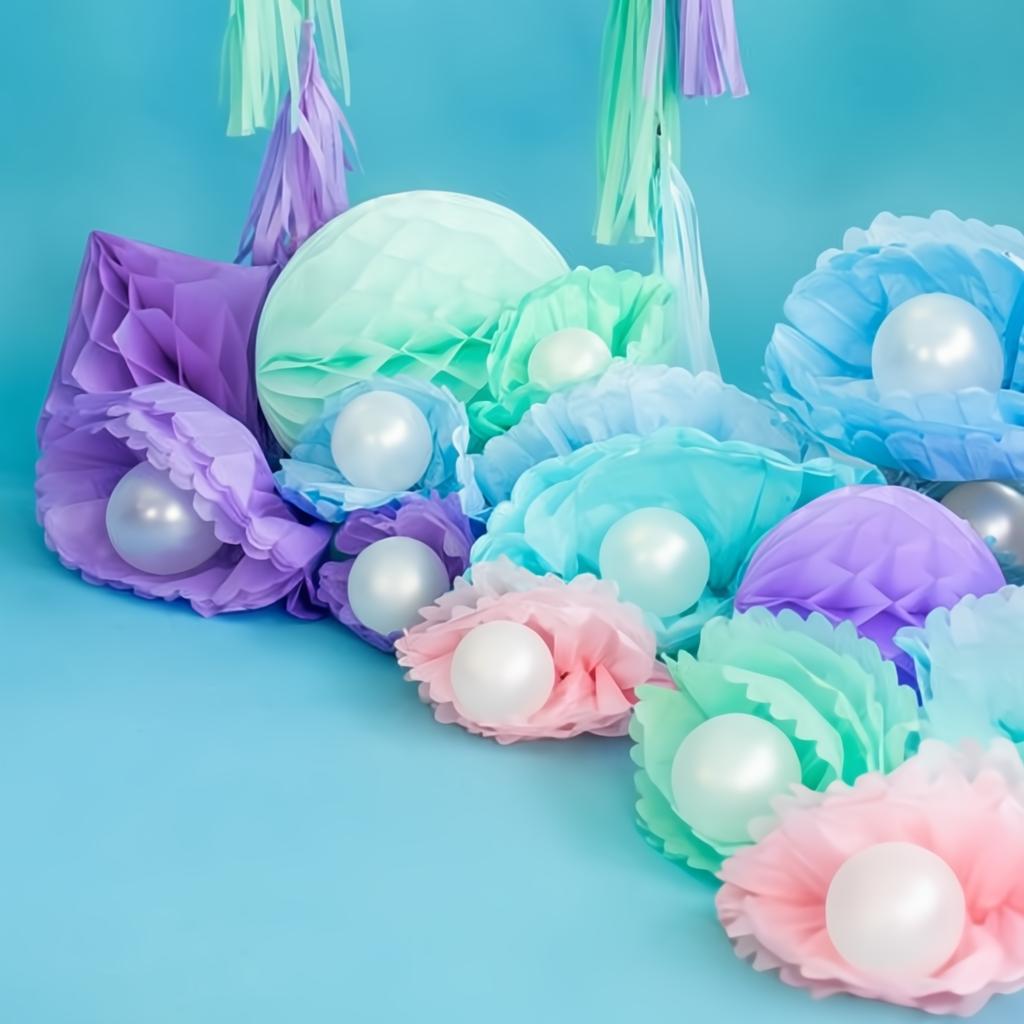 Papierpompons, hellrosa, 25cm PartyDeco 4