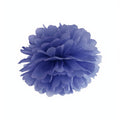 Papierpompons, marineblau, 25cm PartyDeco 1