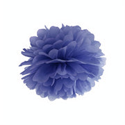 Papierpompons, marineblau, 25cm PartyDeco 1