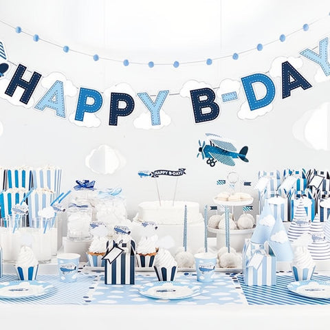Papierpompons, marineblau, 25cm PartyDeco 6