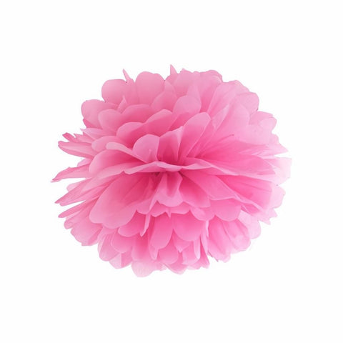 Papierpompons, rosa, 25cm PartyDeco 1