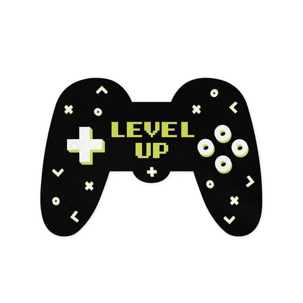 Papierservietten Gamepad, 11.5x16 cm PartyDeco 1