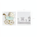 Papierservietten Kinderwagen, tiffany blue, 14x15 cm PartyDeco 3