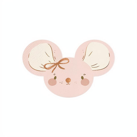 Papierservietten Maus, 16x10 cm PartyDeco 1