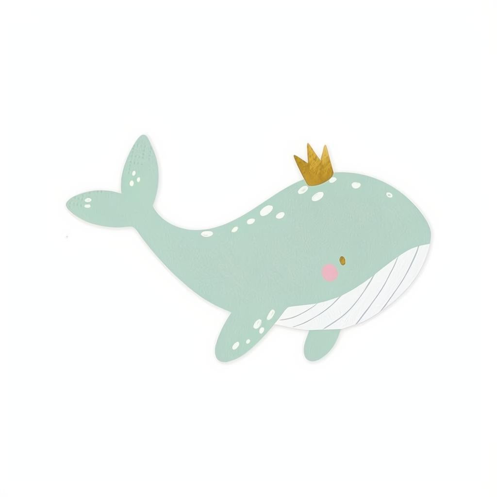 Papierservietten Walfisch, 16x10 cm PartyDeco 1