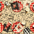 Papiertischdecke Grill, 180x120 cm PartyDeco 2