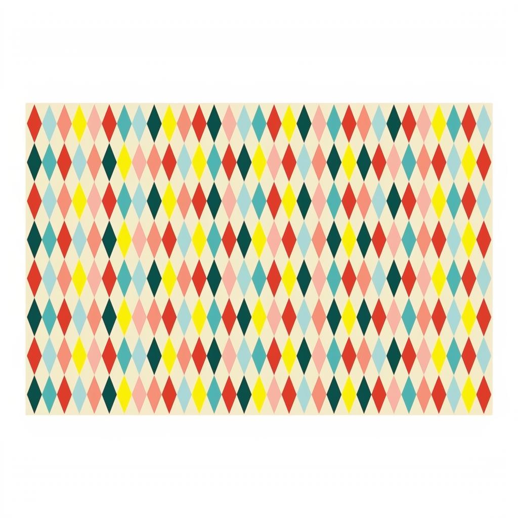Papiertischdecke Rauten, 180 x 120 cm PartyDeco 1