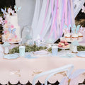 Papiertischdecke Schleifen, rosa, 180 x 120 cm PartyDeco 4