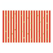 Papiertischdecke Sterne und Streifen, 180 x 120 cm PartyDeco 1
