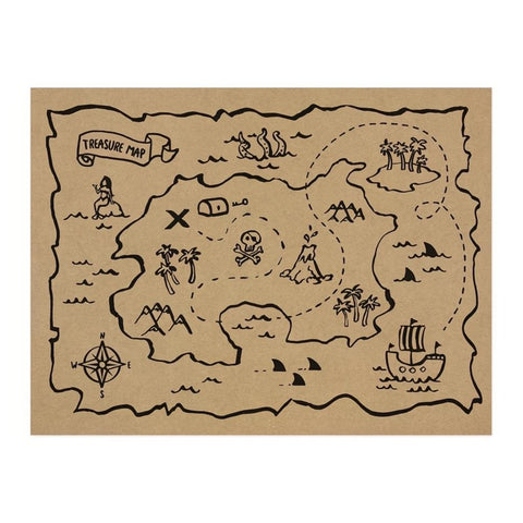 Papiertischsets Piraten, 40x30cm PartyDeco 1