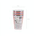Pappbecher kariert, 400 ml PartyDeco 5