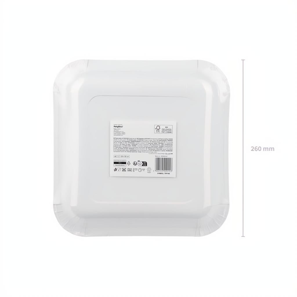 Pappteller BBQ, 26x26 cm PartyDeco 7