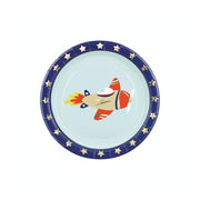 Pappteller Flugzeug, 18x18 cm PartyDeco 1