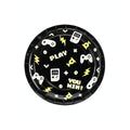 Pappteller Gamepads, 23 cm PartyDeco 1