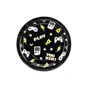 Pappteller Gamepads, 23 cm PartyDeco 1