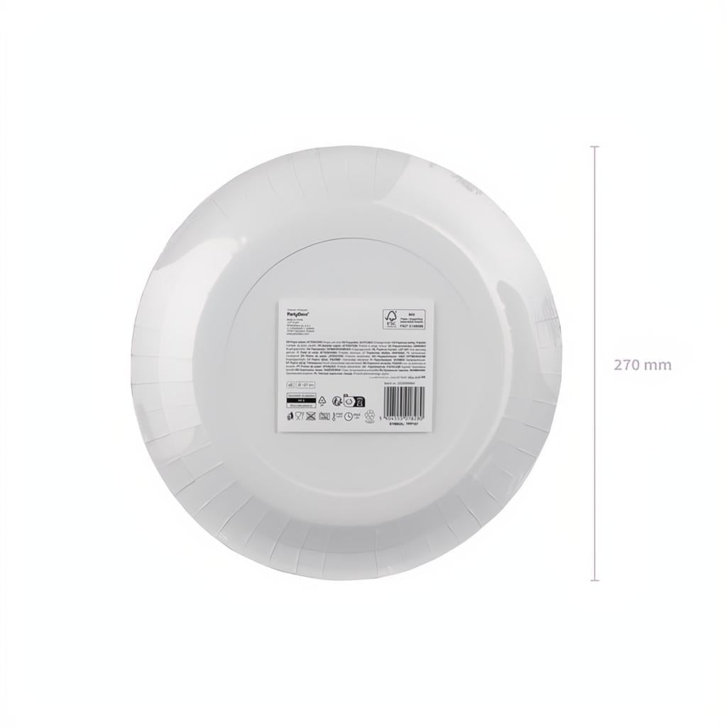 Pappteller kariert, 27 cm PartyDeco 6