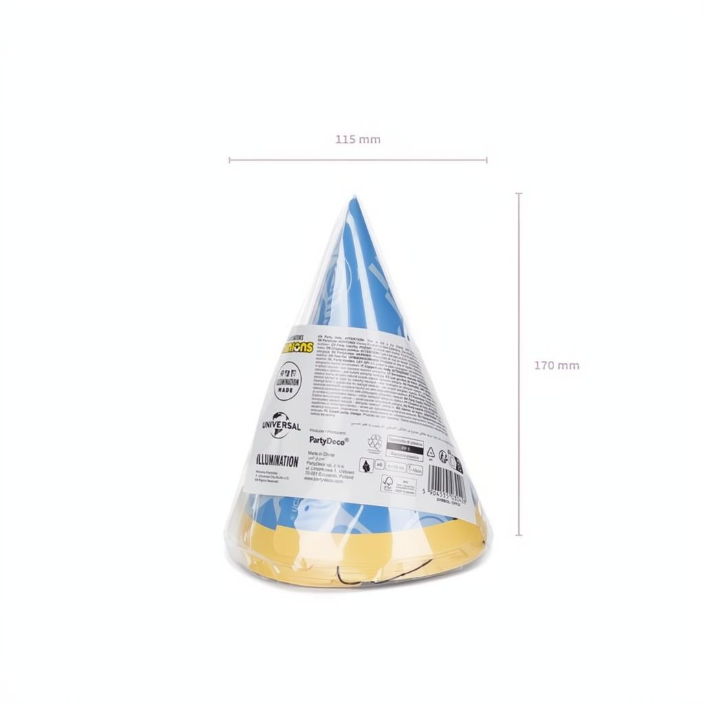 Partyhütchen Minions, 16 cm PartyDeco 7