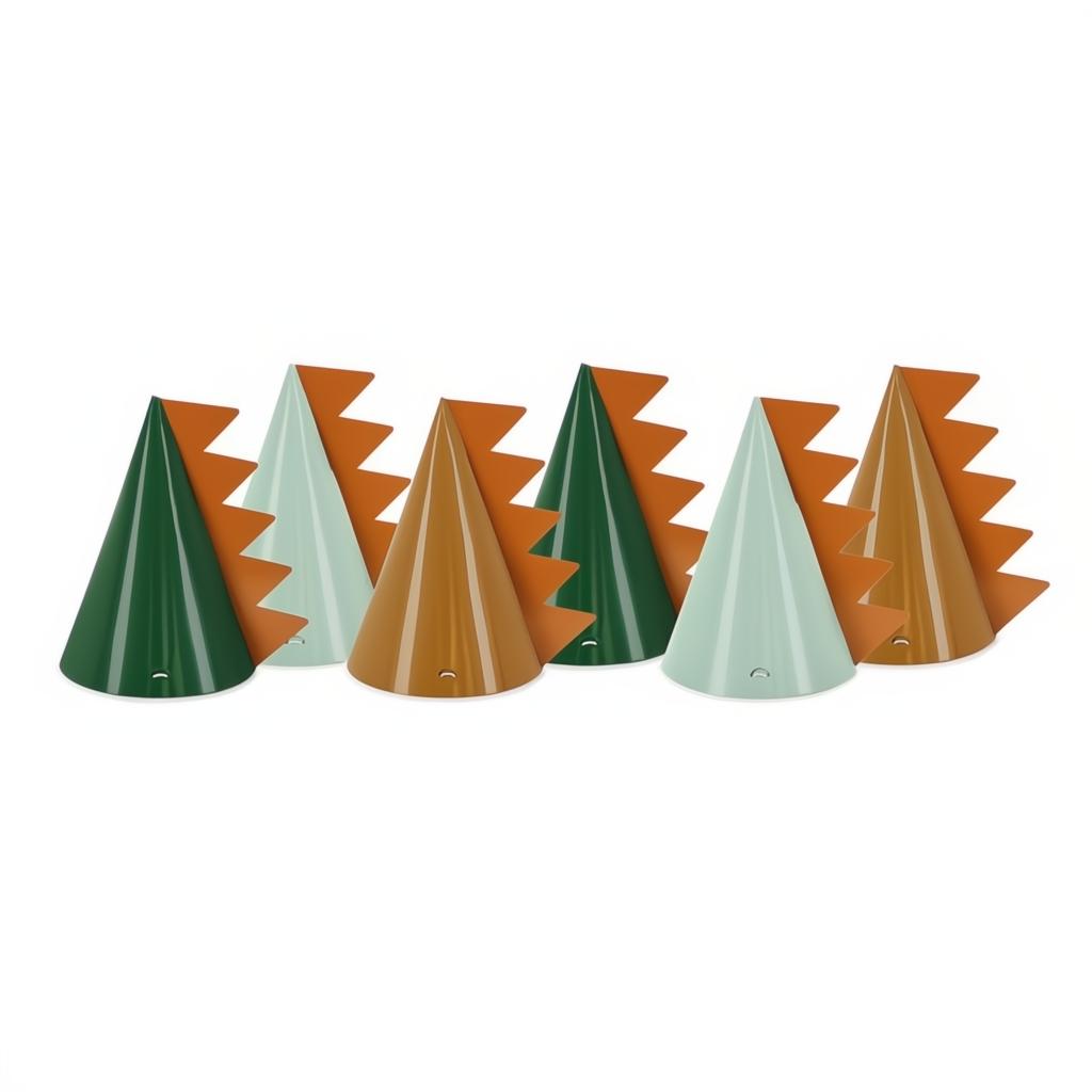 Partyhüte Dinosaurier, 14 cm PartyDeco 1