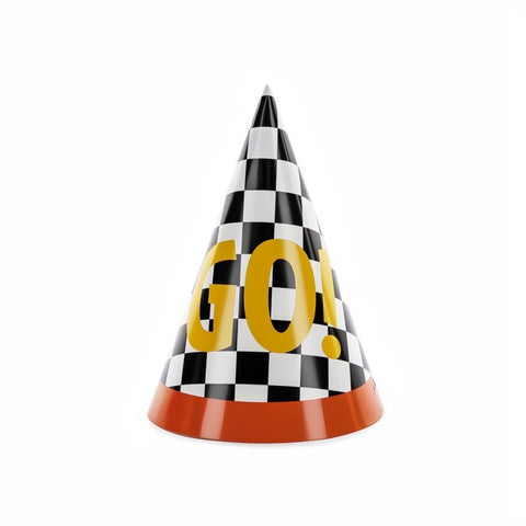 Partyhüte GO!, 16 cm PartyDeco 1