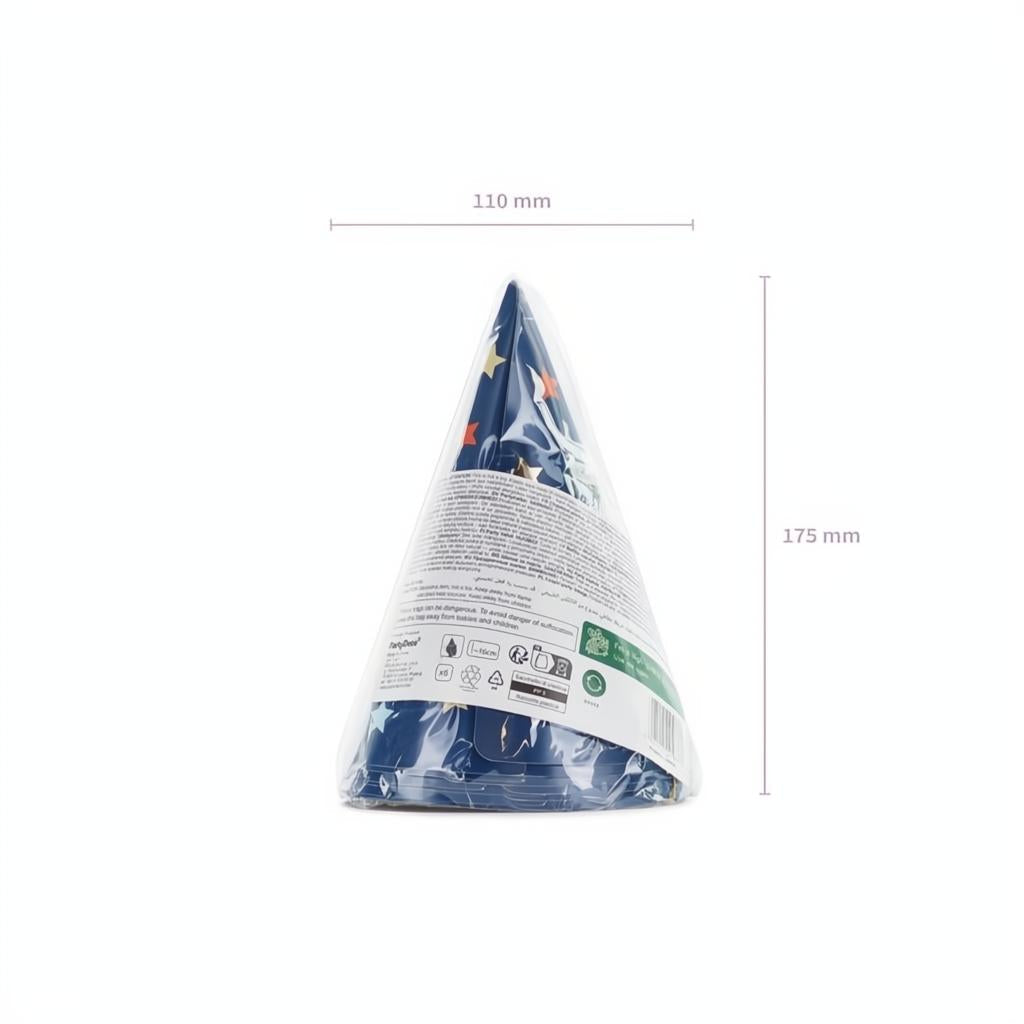 Partyhüte Sterne, 16 cm PartyDeco 7