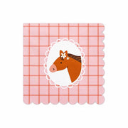 Pferd-Servietten, 33x33 cm PartyDeco 1