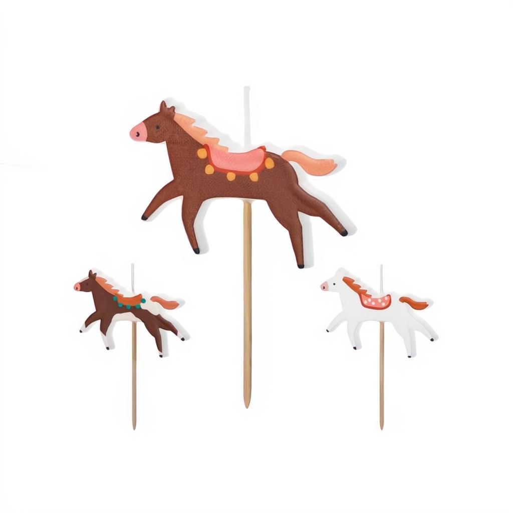 Pferde-Geburtstagskerzen PartyDeco 1