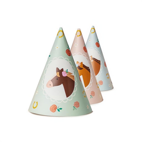 Pferde Partyhüte 16 cm Set 6 Stück PartyDeco 3